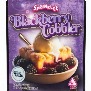 “Sprinklez Blackberry Cobbler edible product”