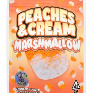 “Peaches and Cream Marshmallow Sprinklez cannabis edible”