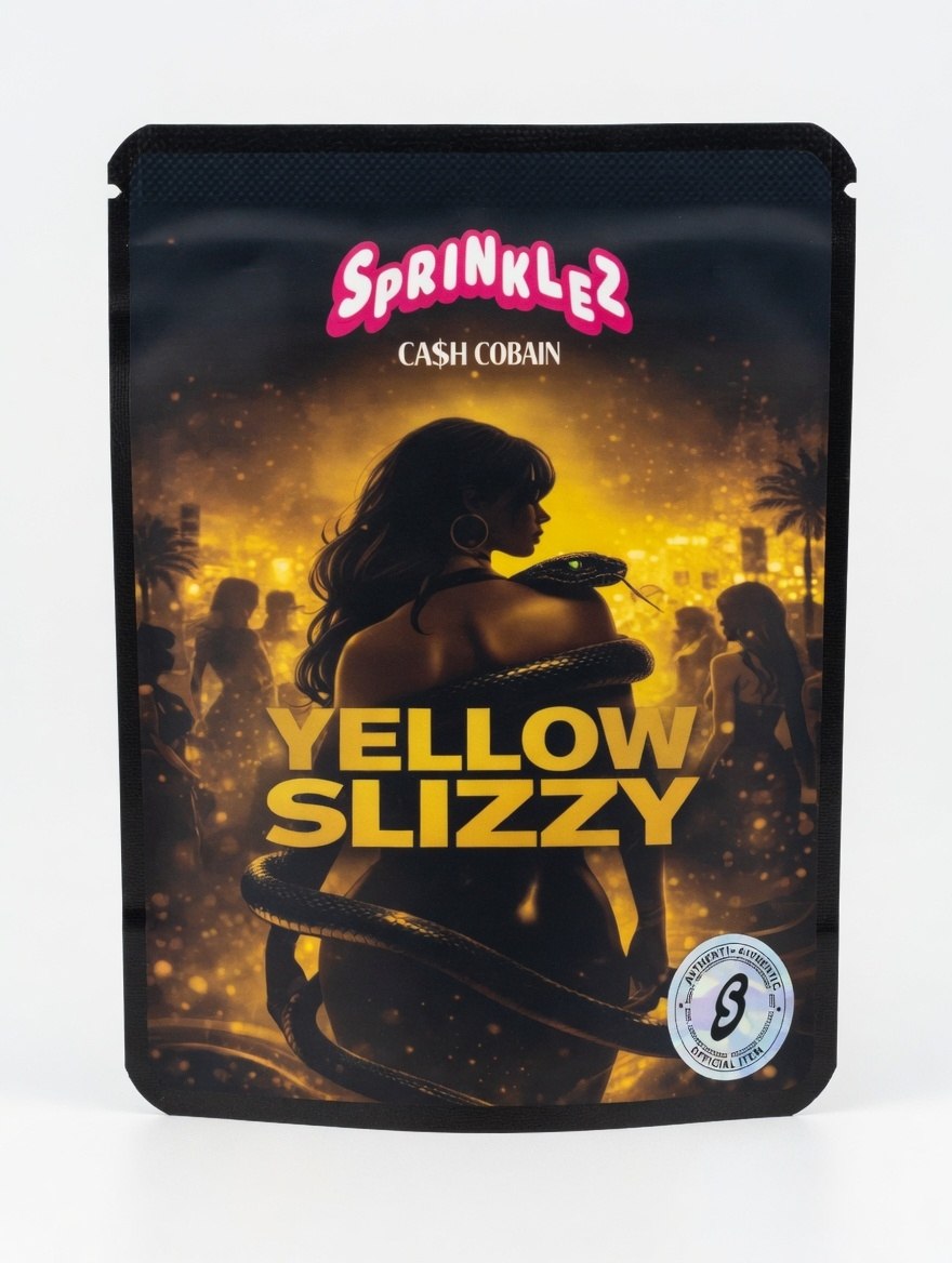 6023762946736983825 (1) “Yellow Slizzy Sprinklez cannabis edible”