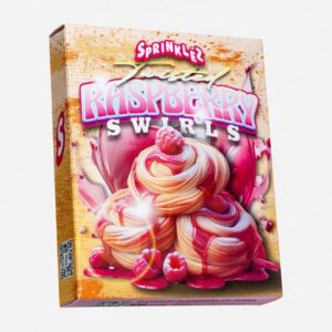 “Raspberry Swirls Sprinklez cannabis edible”