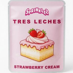 “Tres Leches Strawberry Cream Gumdropz Sprinklez cannabis edible”