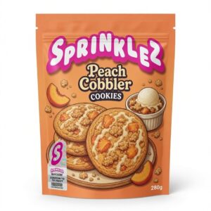 Peach Cobbler Cookies Sprinklez exotic flower