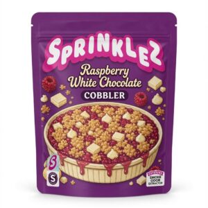 Raspberry White Chocolate Cobbler